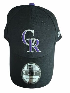 Colorado Rockies New Era Player Replica 9FORTY Adjustable Hat - Black